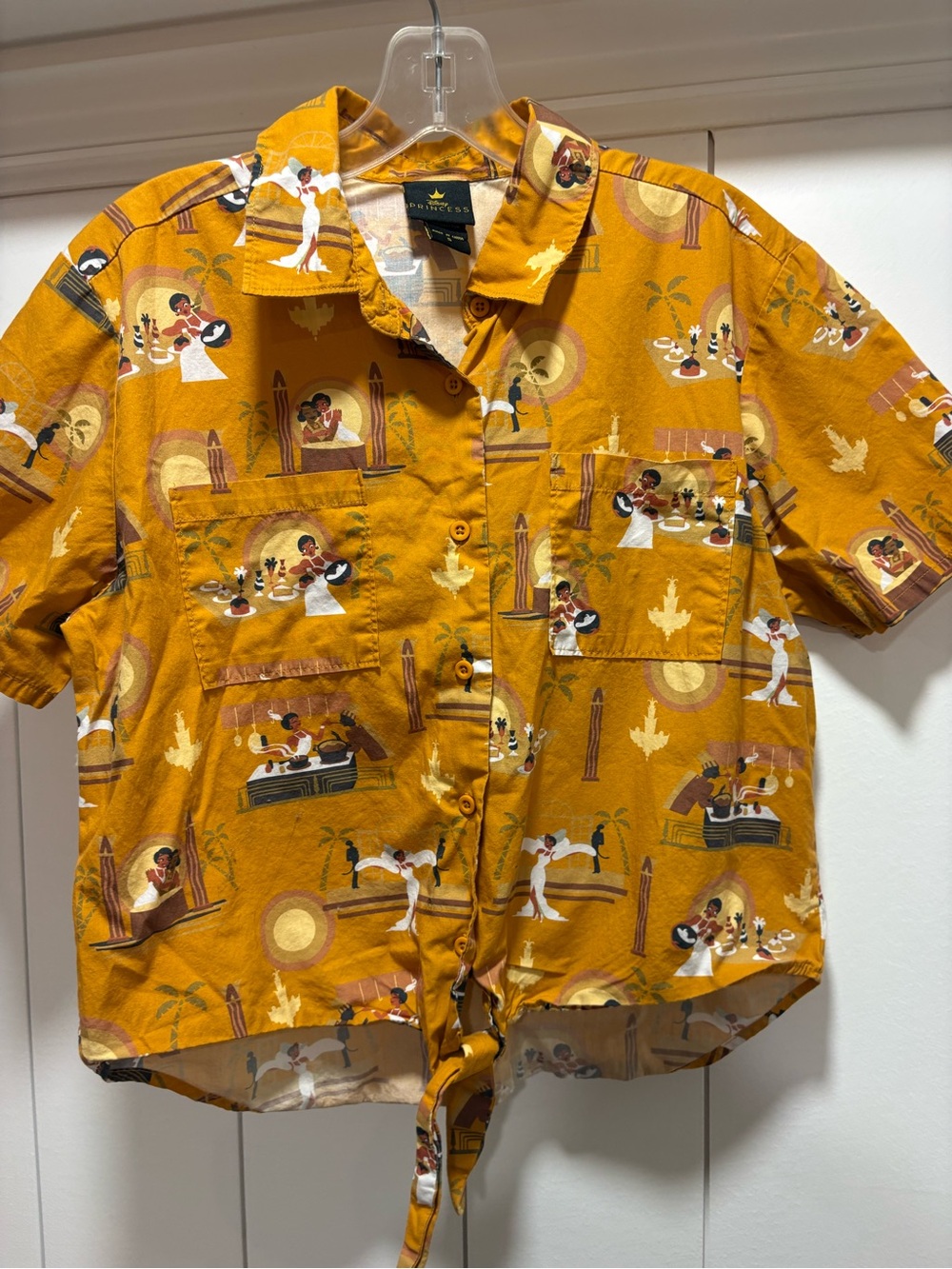 Disney Princess and the Frog Tie Front Shirt Size Small Small